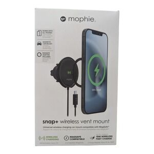 H3-O Mophie snap+ 15W Wireless Fast Charger w/ Magsafe Ring (Missing Vent Clip)‎